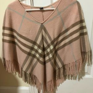 Soft Pink Burberry Poncho